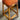 Four cane and orange fabric seat stools